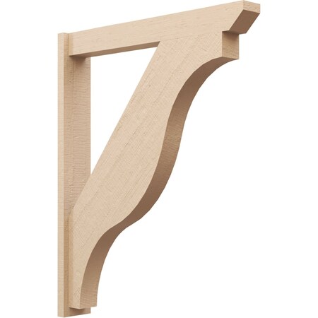 Ekena Millwork 5 1/2-in W x 36-in D x 44-in H Funston Slat Rough Cedar Woodgrain TimberThane Outlooker, Primed Tan OUTUR055X36X44FST24RCPR